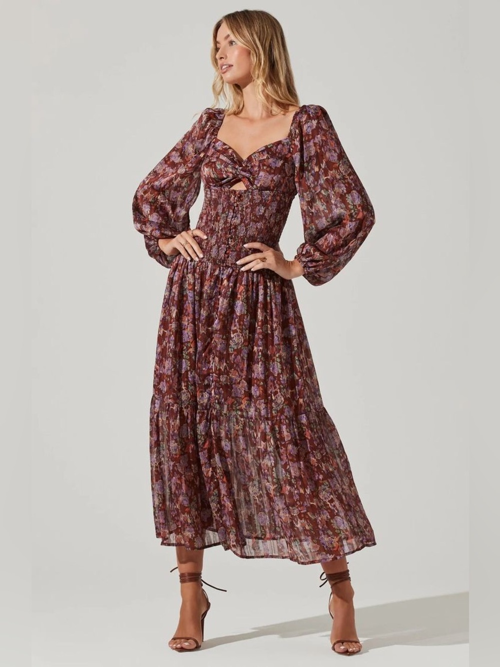 ASTR Arlette Dress Long Sleeve. Small.